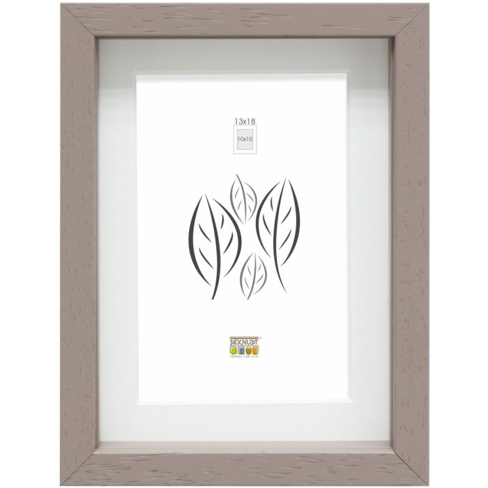 Ramka na zdjęcia z passepartout taupe wood 20,0 x30,0 cm;15,0 x20,0 cm S223K