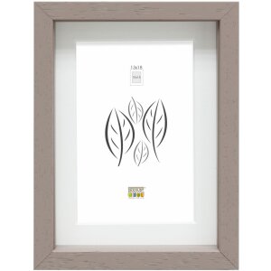 Ramka na zdjęcia z passepartout taupe wood 30,0 x40,0...