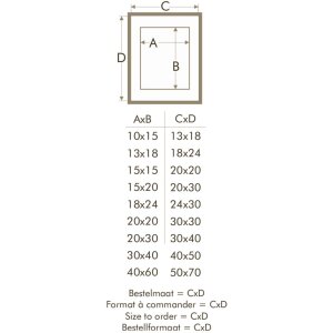 Ramka na zdjęcia z passepartout taupe wood 30,0 x40,0 cm;20,0 x30,0 cm S223K