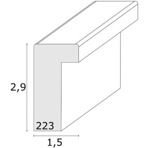 Ramka na zdjęcia z passepartout taupe wood 30,0 x40,0 cm;20,0 x30,0 cm S223K