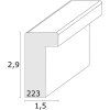 Ramka na zdjęcia z passepartout taupe wood 30,0 x40,0 cm;20,0 x30,0 cm S223K