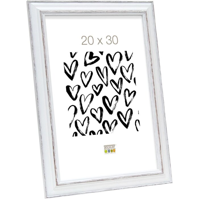 Ramka na zdjęcia drewno biało-brązowe 30,0 x45,0 cm S221H