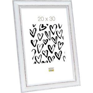 Ramka na zdjęcia drewno biało-brązowe 30,0 x45,0 cm S221H