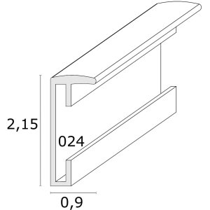 Ramka na zdjęcia brąz aluminium 30,0 x30,0 cm