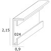 Ramka na zdjęcia brąz aluminium 30,0 x30,0 cm