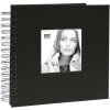Album fotograficzny ringowy czarny z płócienną okładką 20,0 x20,0 cm A66FA