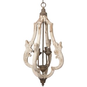 Lampa wisząca 40x79 cm biała