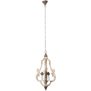 Lampa wisząca 40x79 cm biała