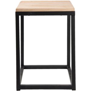 Zestaw 2 stolików 36x36x52 cm w kolorze czarnym - 6Y2510 Clayre Eef