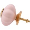 Clayre & Eef 63803 Gałka do drzwi Ø 4 cm Ceramika różowa