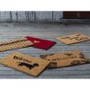 Clayre Eef Door Mat Heart red - 74x45x2 cm