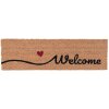 Clayre & Eef MC128 Door Mat Welcome brown 75x22x2 cm