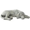 Clayre & Eef Deco Figurka Pies - 58x35x15 cm w kolorze szarym