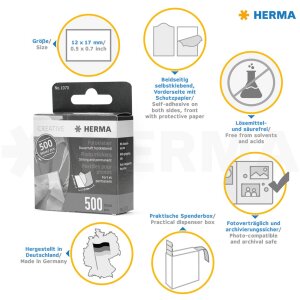 Herma Klej fotograficzny trwaly 500 sztuk samoprzylepny
