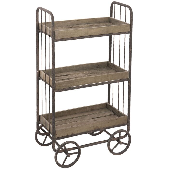 Półka Clayre & Eef 50284 - 51x26x94 cm brązowa