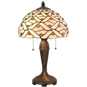 LumiLamp 5LL-5181 Lampa stołowa Tiffany Ø 30x50 cm...