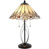 Lampa stołowa Tiffany Clayre & Eef 5LL-5186 - Ø 40x60 cm - E27 - Max. 2x60 Watt multi