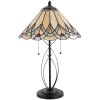 Lampa stołowa Tiffany Clayre & Eef 5LL-5186 - Ø 40x60 cm - E27 - Max. 2x60 Watt multi