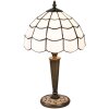 Lampa stołowa Tiffany Clayre & Eef 5LL-5936 - Ø 25x43 cm - E27-max 1x40W biały