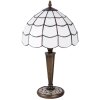 Lampa stołowa Tiffany Clayre & Eef 5LL-5936 - Ø 25x43 cm - E27-max 1x40W biały