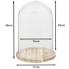Szklany Bell Jar Clayre & Eef 6GL2169 - Ø 17x25 cm przezroczysty