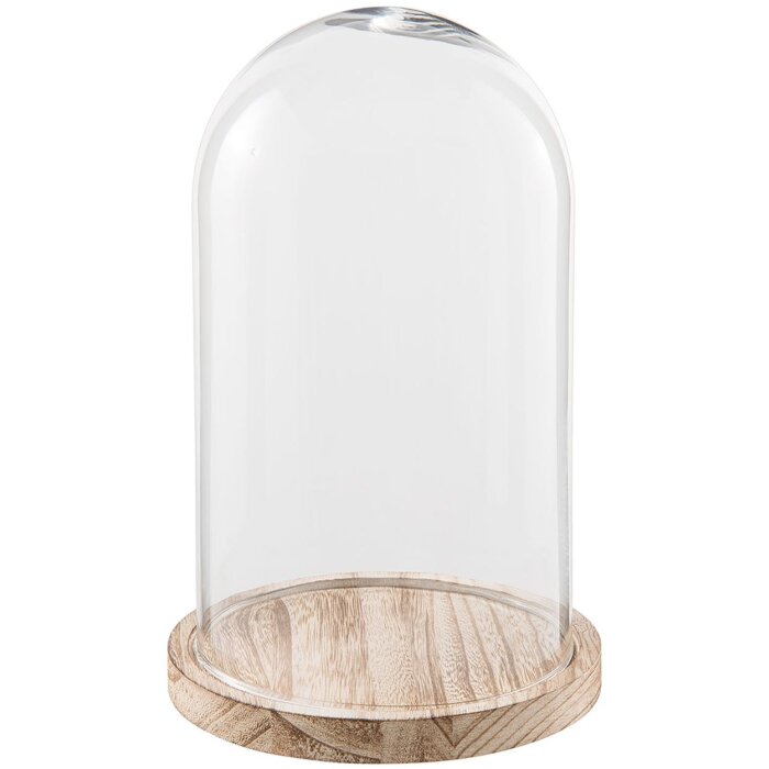 Szklany Bell Jar Clayre & Eef 6GL2170 - Ø 18x28 cm przezroczysty