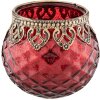 Uchwyt na tealight Clayre & Eef 6GL2219R - Ø 10x10 cm czerwony