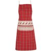 Fartuch Clayre & Eef NOC41-1 - 70x85 cm czerwony