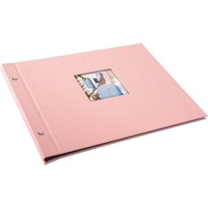 Album śrubowy Bella Vista rosé 39x31 cm czarne strony