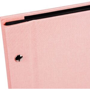 Album śrubowy Bella Vista rosé 39x31 cm czarne strony