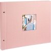 Album śrubowy Bella Vista rosé 39x31 cm czarne strony