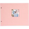 Album śrubowy Bella Vista rosé 39x31 cm czarne strony