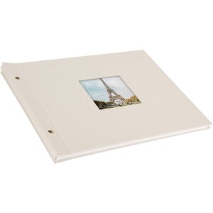 Goldbuch Album srubowy Bella Vista piaskowoszary 39x31 cm 40 bialych stron
