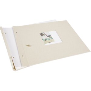 Goldbuch Album srubowy Bella Vista piaskowoszary 39x31 cm 40 bialych stron