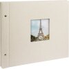 Goldbuch Album srubowy Bella Vista piaskowoszary 39x31 cm 40 bialych stron