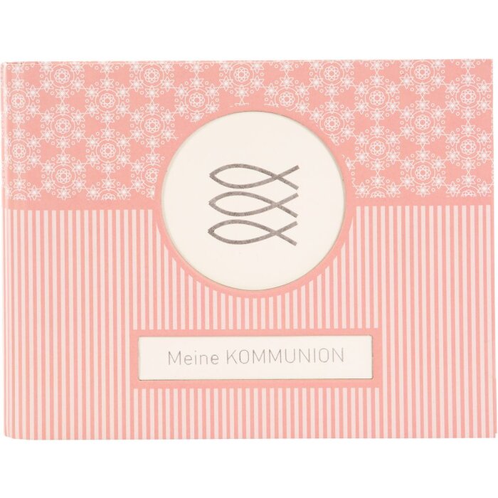 Fotoksiążka z ukrytą spiralną mandalą komunijną z koralowca