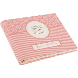 Fotoksiążka z ukrytą spiralną mandalą komunijną z koralowca