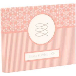 Fotoksiążka z ukrytą spiralną mandalą komunijną z koralowca