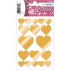 Herma decor Sticker Hearts Gold