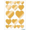 Herma decor Sticker Hearts Gold