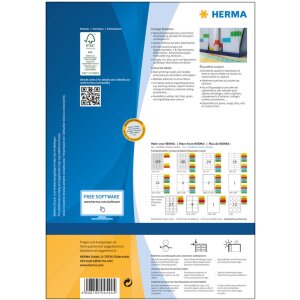Herma specjalne kolorowe etykiety a4, 45,7 x 21,2 mm,...