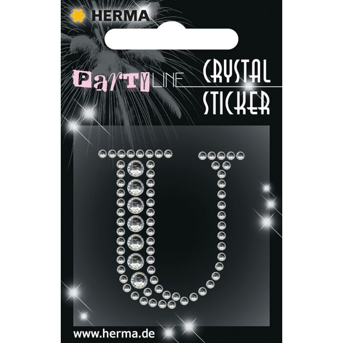 Herma FASHIONLine Crystal Sticker "U"; "Herma Crystal Sticker