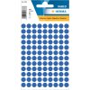 Etykiety uniwersalne niebieskie ø 8 mm okragle papier mat 540 szt.