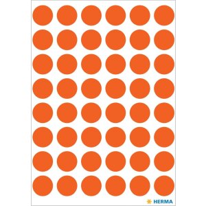 Etykiety uniwersalne czerwone ø 12 mm okragle...