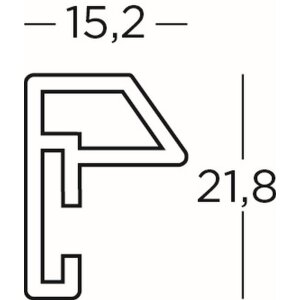 Walther Plastic Frame Steel Style 30x30 cm srebrny