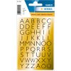 HERMA Litery 13x12 mm a-z zlota folia czarna 4 arkusze.