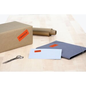 Etykiety a4 czerwone 105x37 mm papier mat 1600 szt.