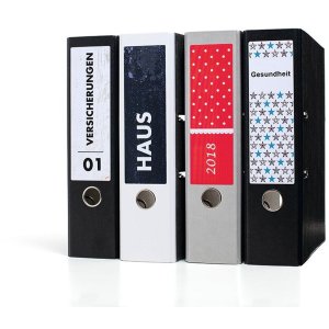 Etykiety do folderów a4 zólte 192x61 mm papier matowy kryjacy 400 szt.