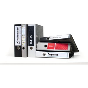 Etykiety do folderów a4 zólte 192x61 mm papier matowy kryjacy 400 szt.