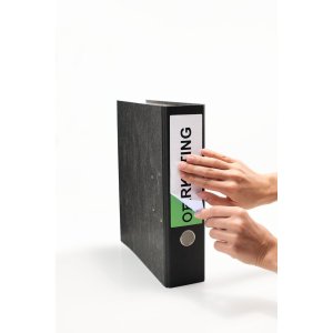 Etykiety do folderów a4 zólte 192x61 mm papier matowy kryjacy 400 szt.